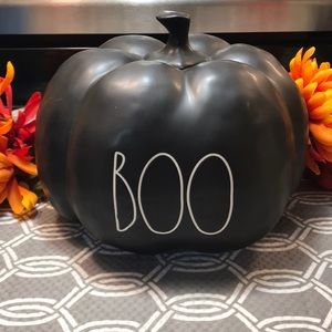 Rae Dunn Large Boo Pumpkin 8”